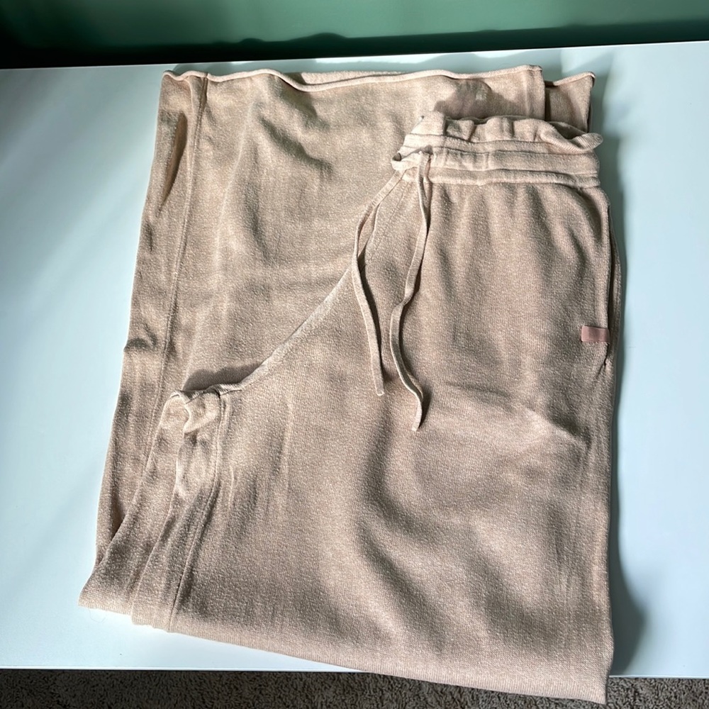 Lunya Cozy Cotton Silk Relaxed Wide Leg Knit Pants Size X-small - Picture 7 of 9